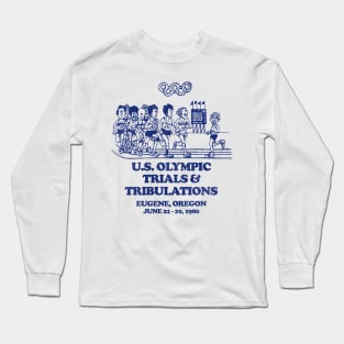 Vintage 1980 Defunct US Olympic Trials and Tribulations Long Sleeve T-Shirt